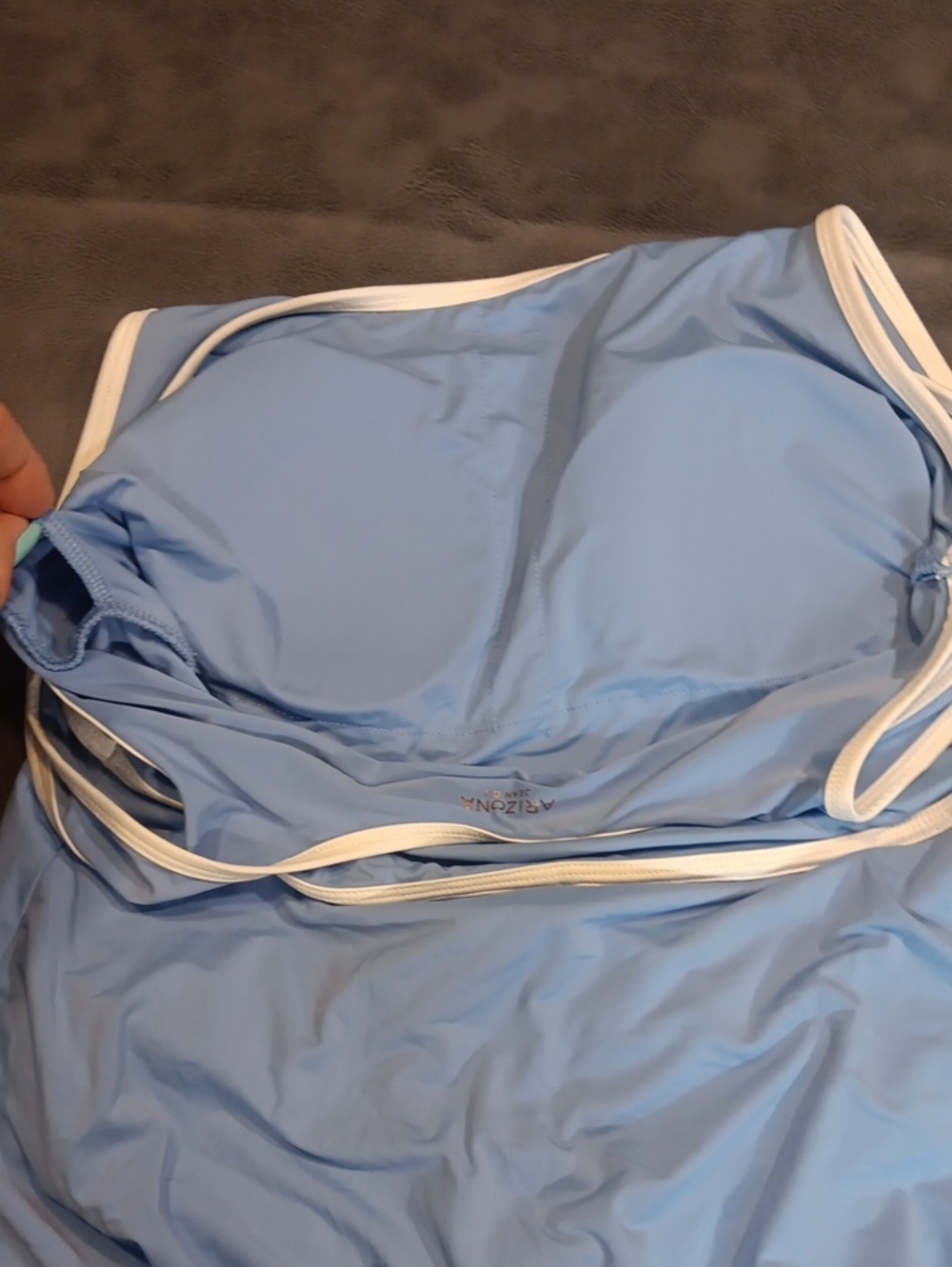 Arizona Active Blue Tennis Dress Wrap Skirt Contrast Trim Large - Picture 7 of 11